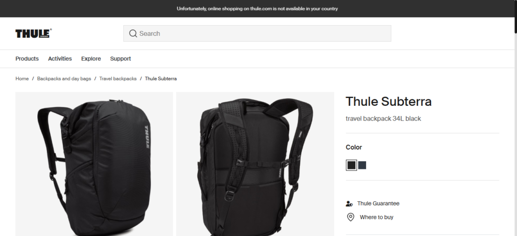 10 Best Travel Backpacks for Nomads, Hikers & Flyers 8 Thule Subterra Backpack 34L