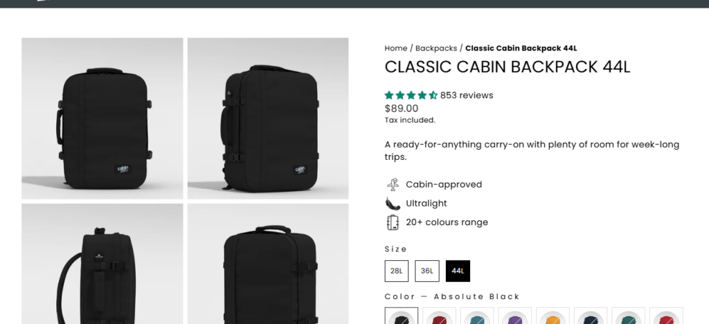 10 Best Travel Backpacks For Every Budget Guide 2026 6 CabinZero Classic 44L