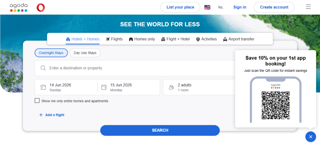 10 Top Sites for Cheap Flight & Hotel Bundle Deals 6 Agoda