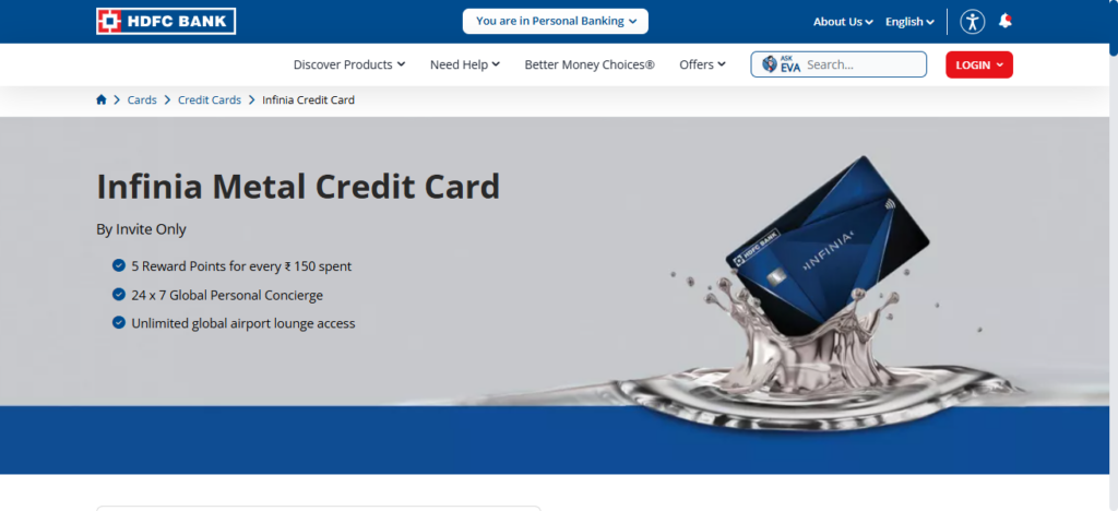10 Best Airport Lounge Credit Cards With Unlimited Guest Passes 2 HDFC Infinia Metal