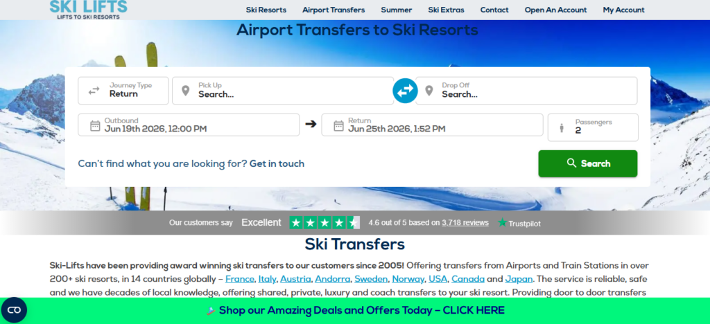 Group Ski Transfer Services
