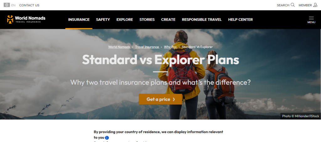 10 Best Travel Insurance Plans for Digital Nomad Equipment 3 World Nomads Explorer Plan