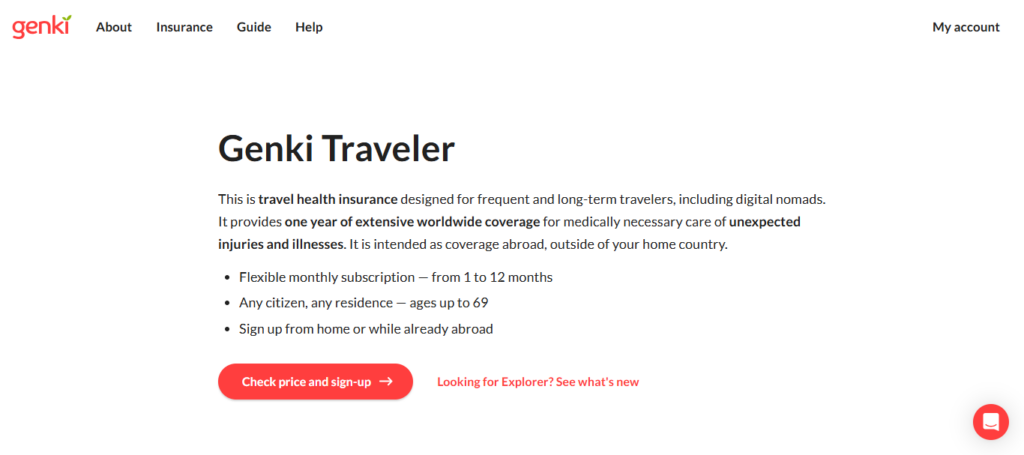 10 Best Travel Insurance Plans for Digital Nomad Equipment 6 Genki Explorer Insurance