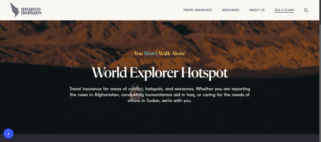10 Best Travel Insurance Plans for Digital Nomad Equipment 7 Insured Nomads World Explorer Plan