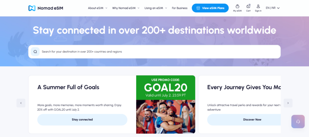 10 Best Global eSIM Providers for Remote Workers 2026 Guide 4 Nomad eSIM