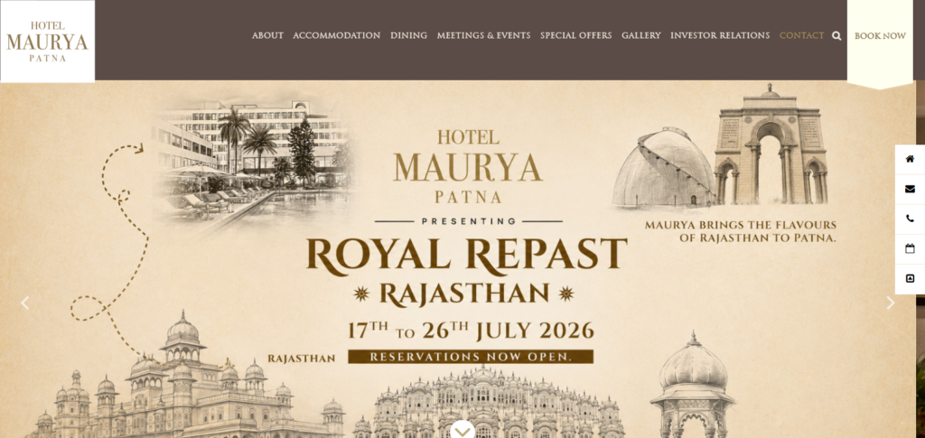 10 Best Resorts In Bihar for a Relaxing Vacation in 2026 3 Hotel Maurya, Patna