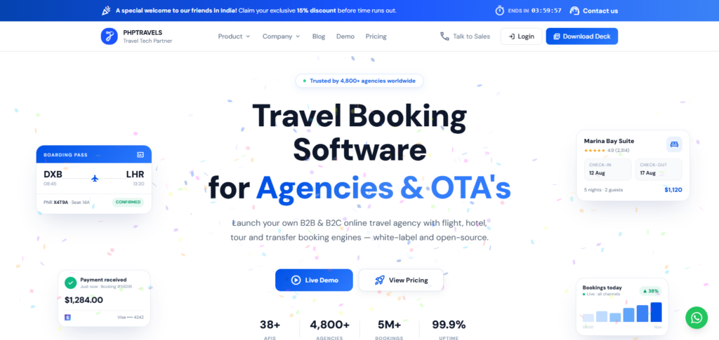 10 Best White Label Travel Booking Platforms In 2026 5 PHPTRAVELS