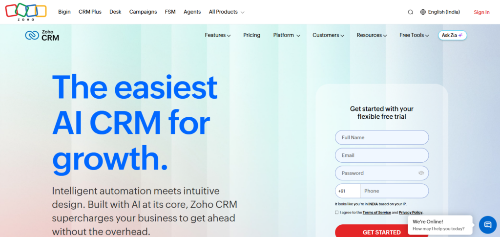 10 Best Travel CRM Software to Grow Travel Businesses In 2026 4 Zoho CRM