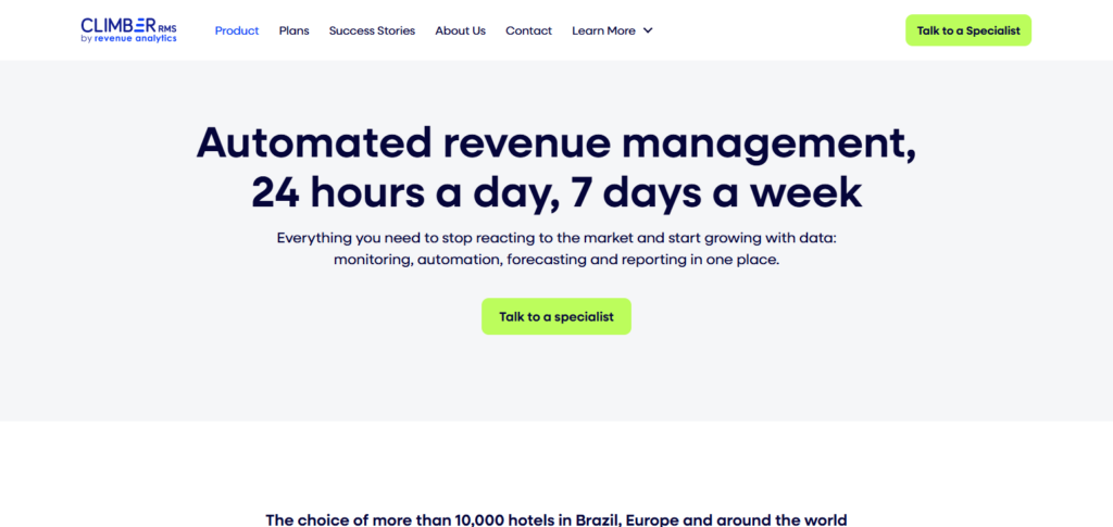 10 Best Hotel Revenue Management Software for 2026 7 Climber Revenue Management