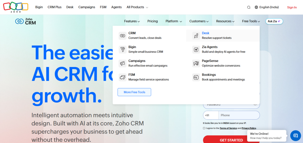 10 Best Hospitality CRM Platforms To Improve Guest Experience 5 Zoho CRM