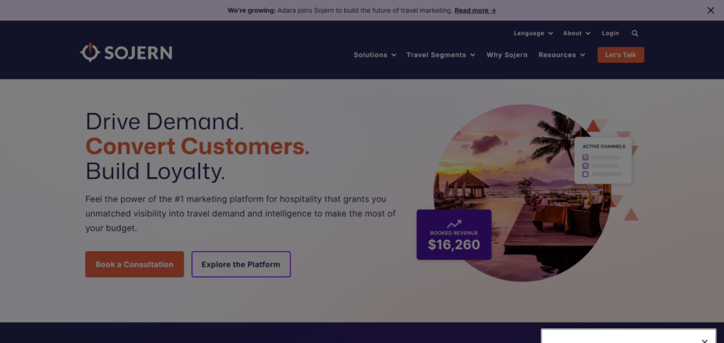10 Best Hospitality Marketing Platforms to Grow Hotel Sales 5 Sojern