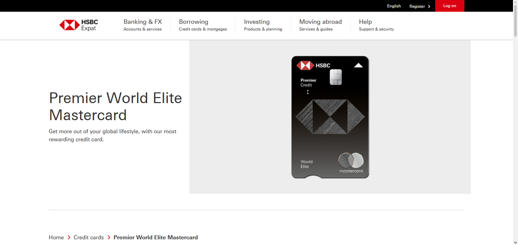 10 Credit Cards Offering Free Airport Lounge Access in 2026 8 HSBC Premier World Elite Mastercard®
