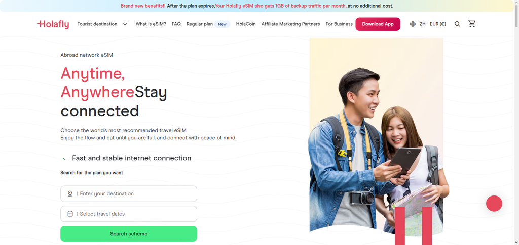 10 eSIMs With Unlimited Data for Multiple Countries 5 Holafly