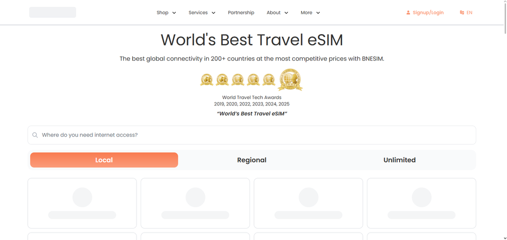 10 eSIMs With Unlimited Data for Multiple Countries 9 BNESIM