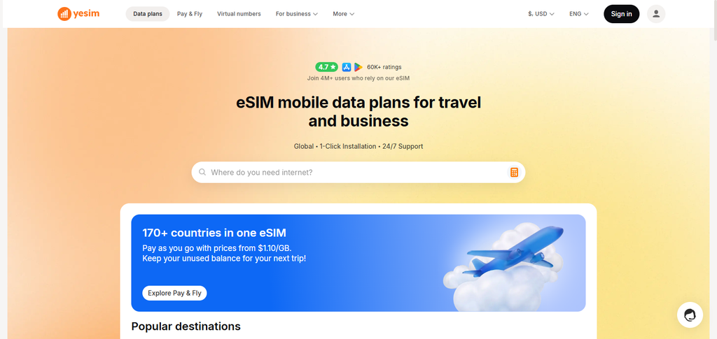 10 eSIMs With Unlimited Data for Multiple Countries 10 Yesim