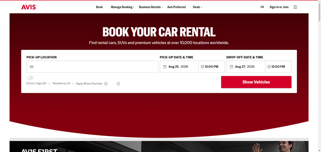10 Car Rental Companies Without Debit Card Deposits 4 Avis