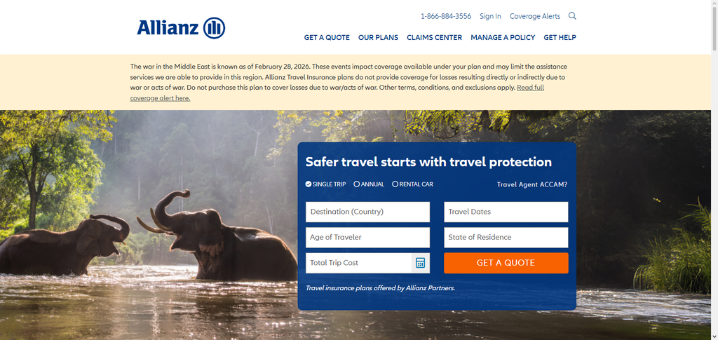 10 Travel Insurance Plans With Full Medical Evacuation 2 Allianz Travel Insurance