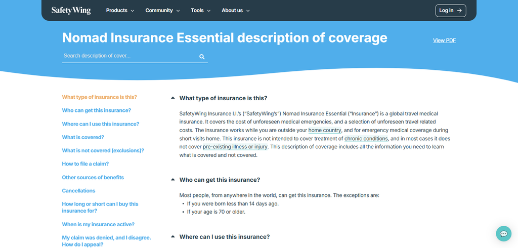 10 Best Long-Term Travel Insurance Plans for Digital Nomads 2 SafetyWing Nomad Essential