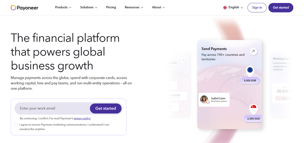 10 Best Digital Finance Platforms for Global Expansion 2026 4 Payoneer