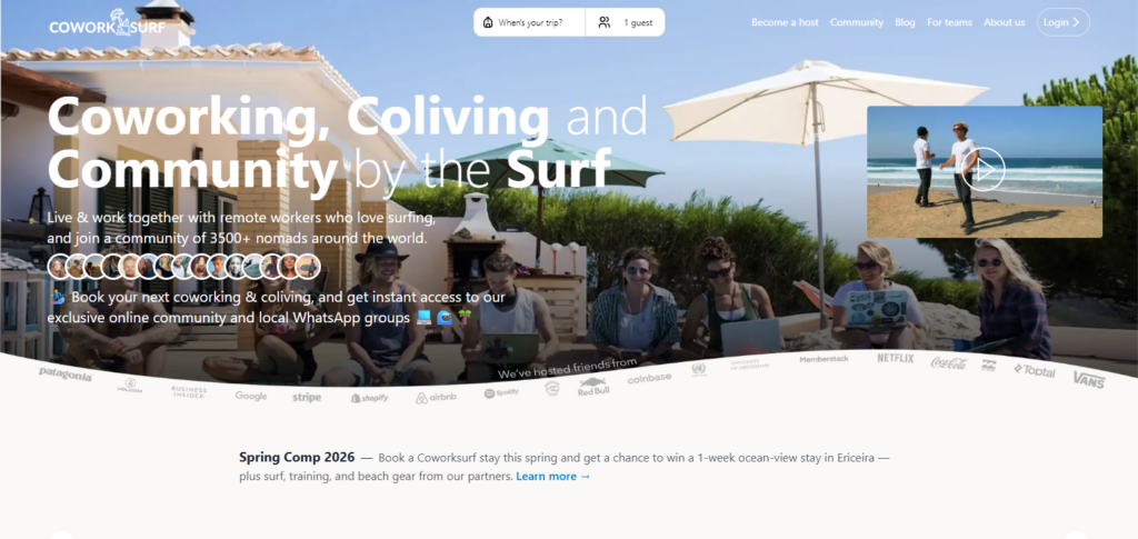 10 Best Coliving Spaces for Digital Nomads in 2026 10 CoWorkSurf