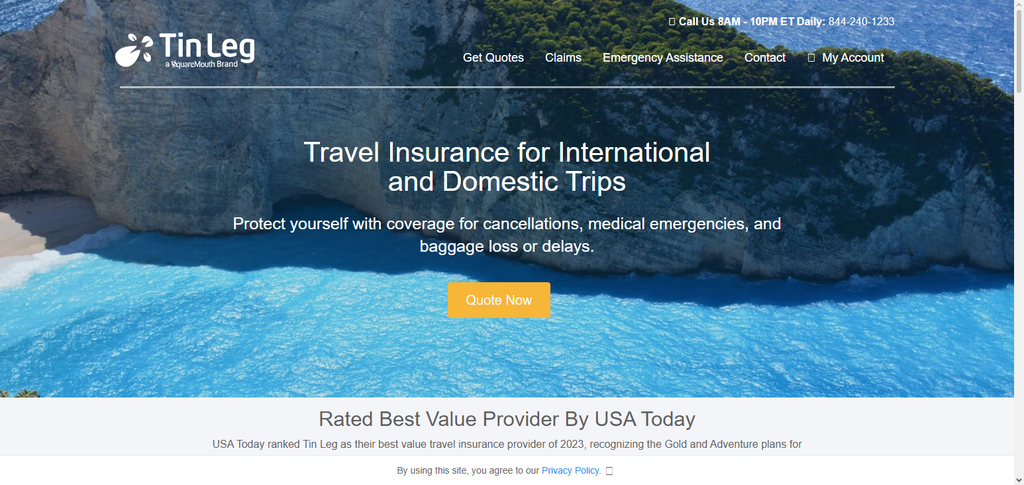 10 Travel Insurance Plans With Cancel for Any Reason Coverage 7 Tin Leg Gold Tin Leg