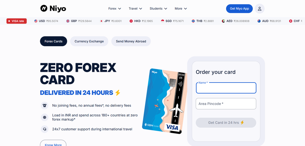 10 Prepaid Travel Cards With Zero FX Fees in 2026 2 Niyo Global Equitas Visa Platinum