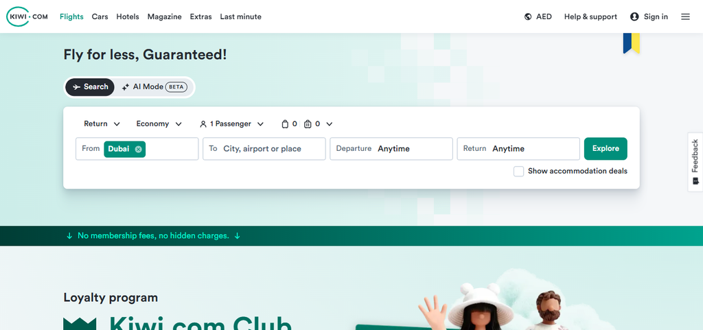 14 Best Hopper Alternatives for Cheap Flight Deals In 2026 7 Kiwi.com