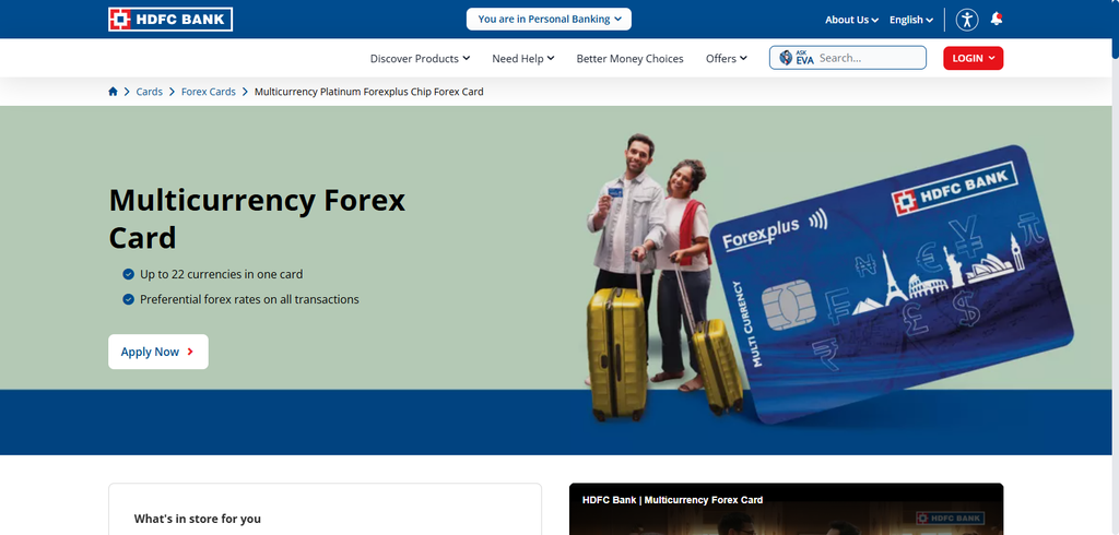 10 Prepaid Travel Cards With Zero FX Fees in 2026 4 HDFC Multicurrency Platinum ForexPlus Card