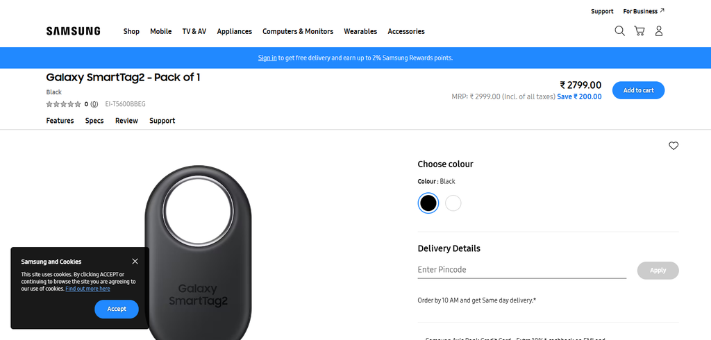 10 Baggage Trackers for Airline Lost-Luggage Claims in 2026 3 Samsung Galaxy SmartTag2