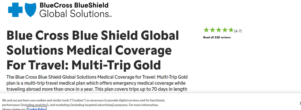 10 Best Annual Travel Insurance Plans for 2026: Top Picks 8 Blue Cross Blue Shield Multi-Trip Gold