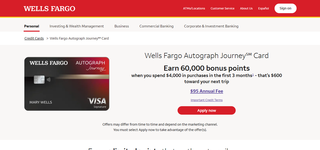 12 Top Travel Rewards Credit Cards for Beginners In 2026 5 Wells Fargo Autograph Journey