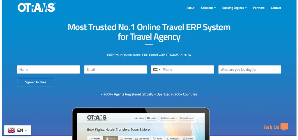 12 Best B2B Travel Software for Agencies 8 7. OTRAMS