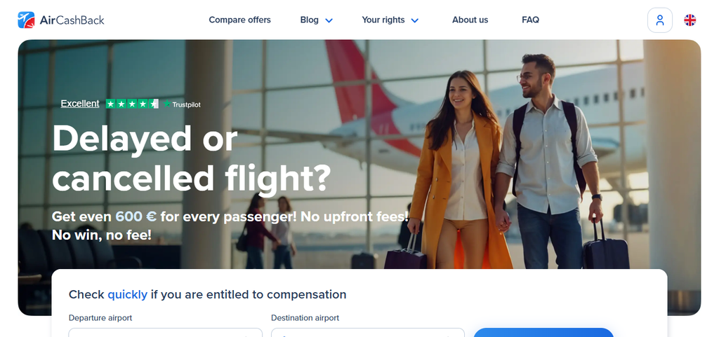 10 Best AirHelp Competitors for Flight Refunds In 2026 7 AirCashBack
