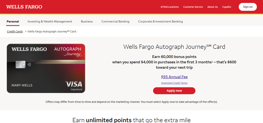 10 Best Chase Sapphire Preferred Travel Rivals To Consider 5 Wells Fargo Autograph Journey® Card