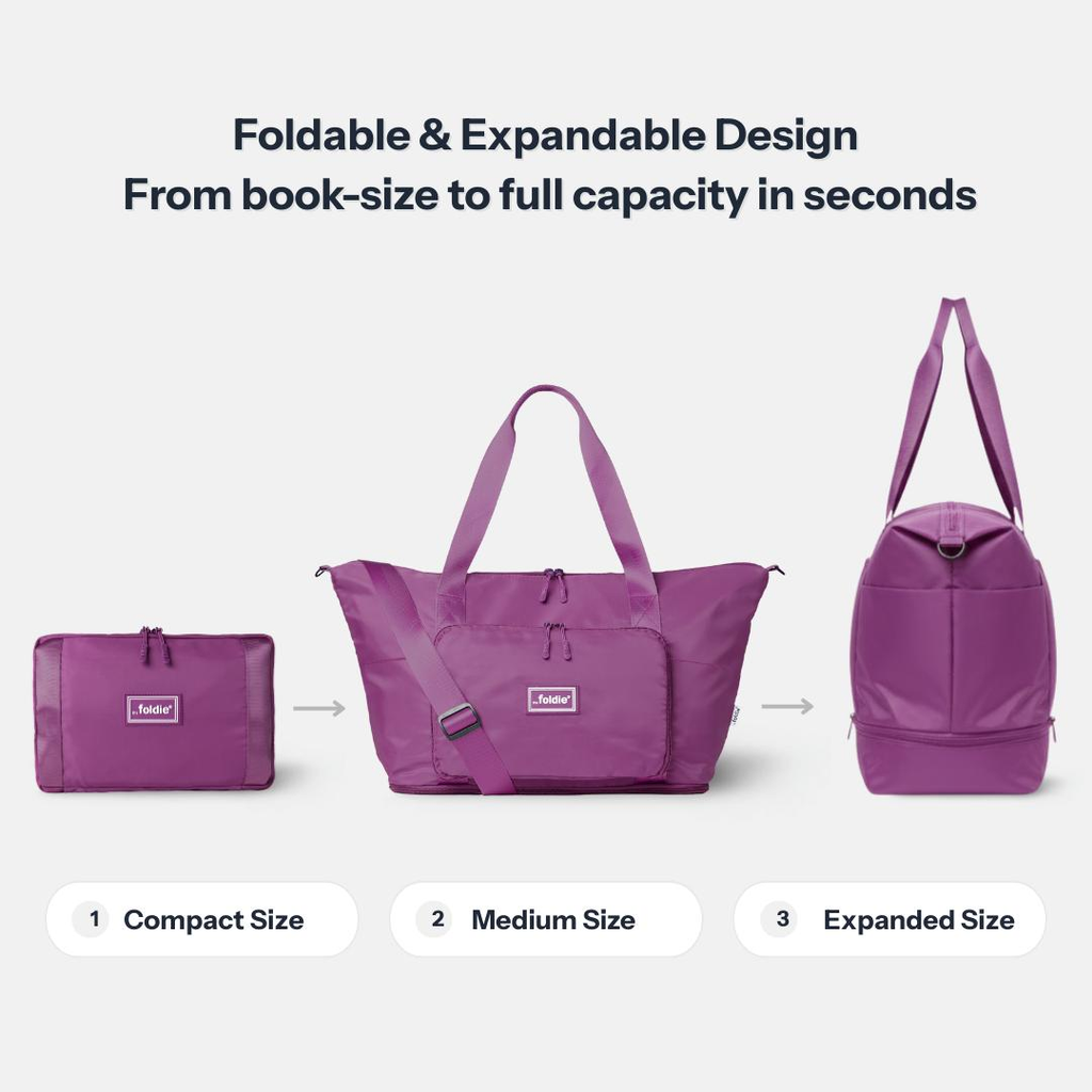 10 Top Béis Luggage Alternatives for Weekender Bags to Try Now 6 The Foldie Foldable Weekender Bag